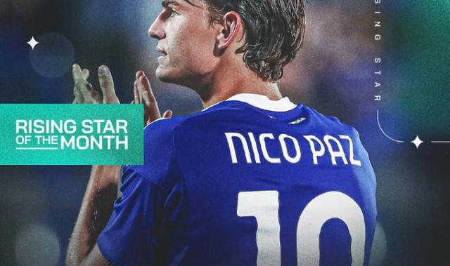 2场比赛1球1助，尼科-帕斯当选意甲8月最佳U23球员