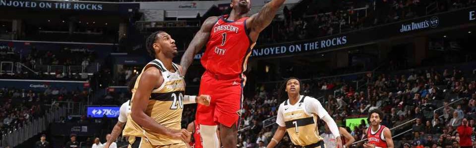 赏金女王模拟器-特雷杨缺席！鹈鹕大胜奇才结束9连败 墨菲35分锡安31分奎因三双